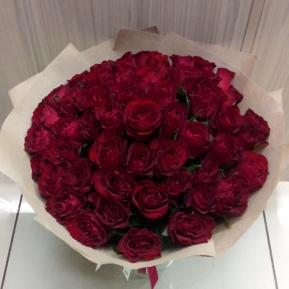 Букет из 51 красной розы 35 см (Кения)
