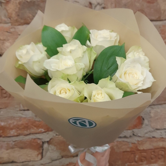 Белоснежный букет-комплимент