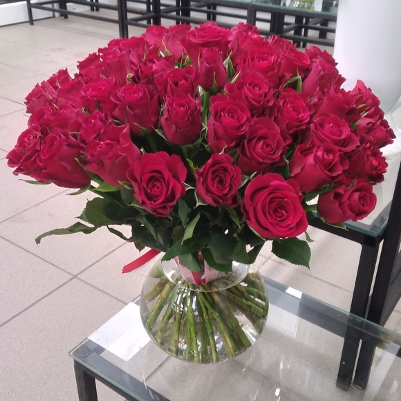 Букет из 51 красной розы 35 см (Кения)