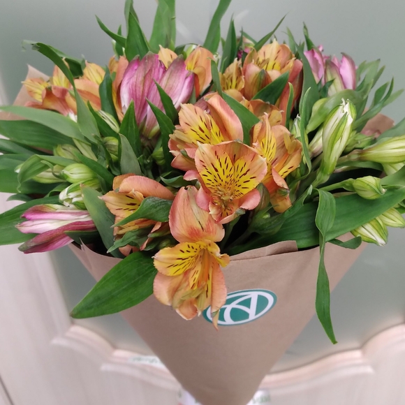 Букет из 9 альстромерий микс