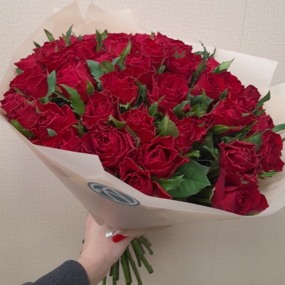 Букет из 51 красной розы 35 см (Кения)