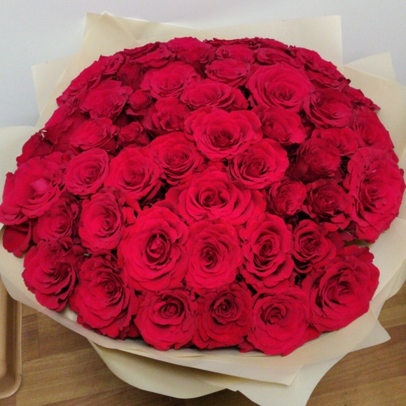 Букет из 51 красной розы 35 см (Кения)