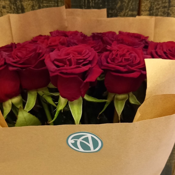 Букет из 15 красных роз 70 см (РФ)