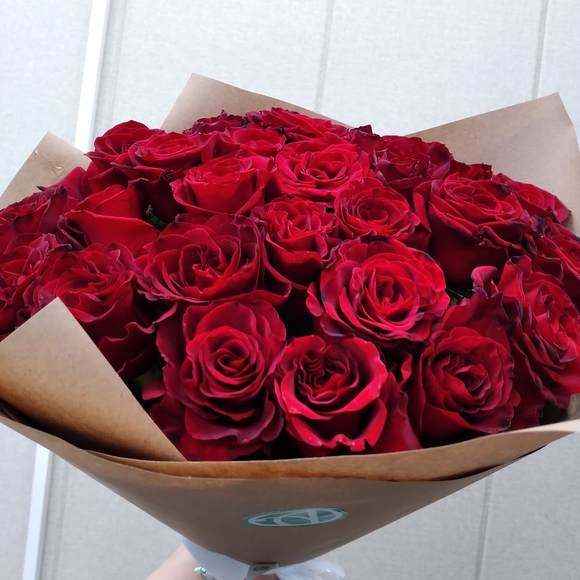 Букет из 35 красных розы 40 см (РФ)
