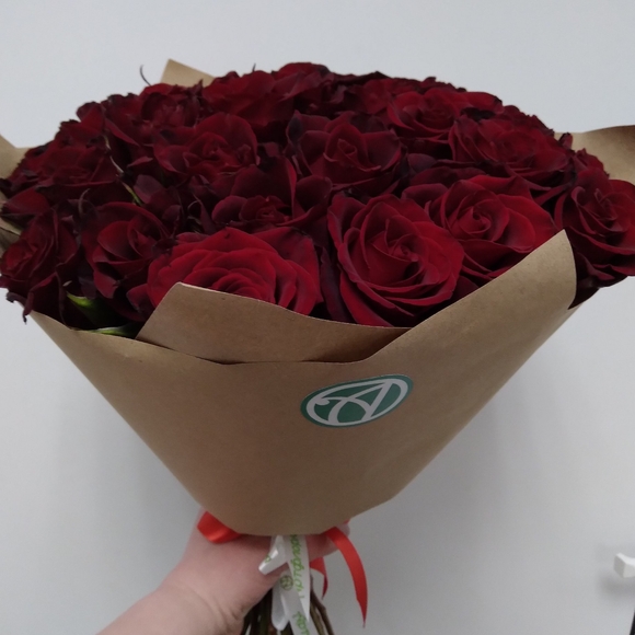 Букет из 35 красных розы 40 см (РФ)