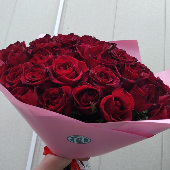 Букет из 51 красной розы 40 см (РФ)
