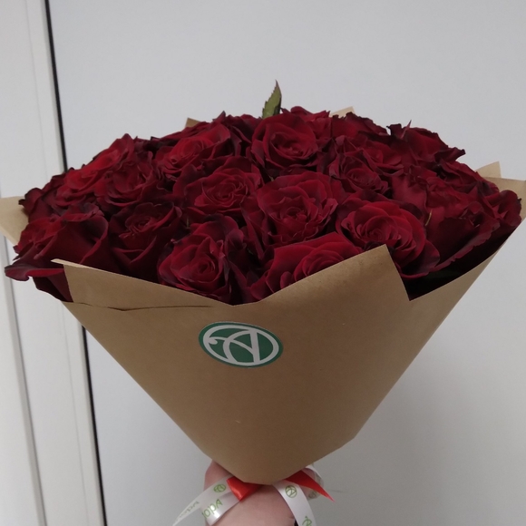 Букет из 35 красных розы 40 см (РФ)