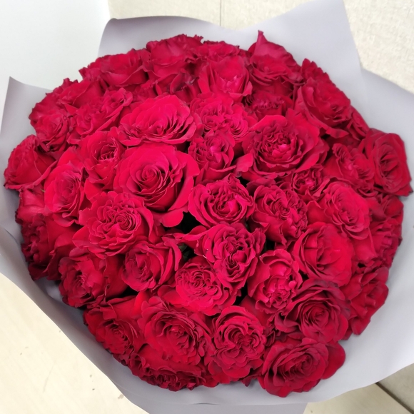 Букет из 51 красной розы 40 см (РФ)