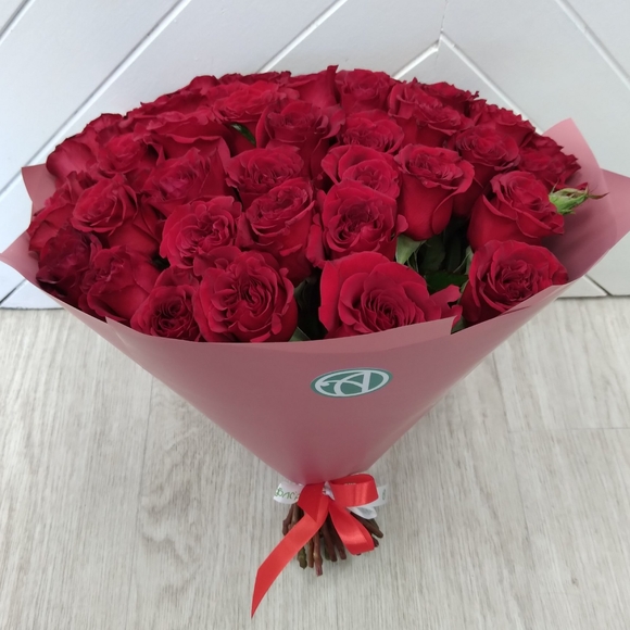 Букет из 51 красной розы 40 см (РФ)
