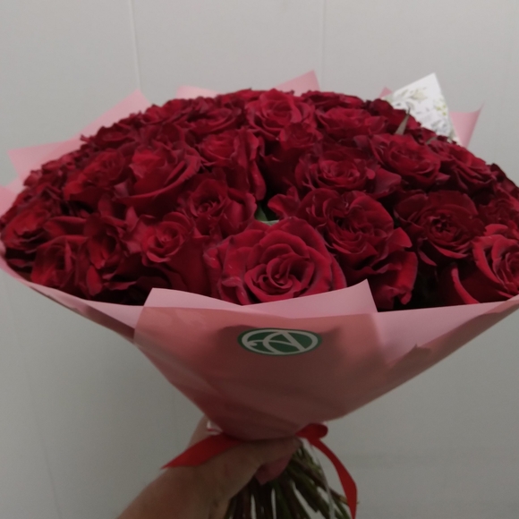 Букет из 51 красной розы 40 см (РФ)