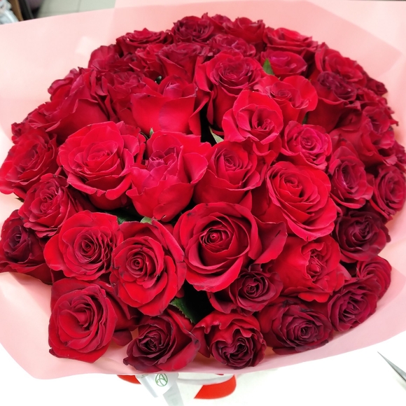 Букет из 51 красной розы 40 см (РФ)