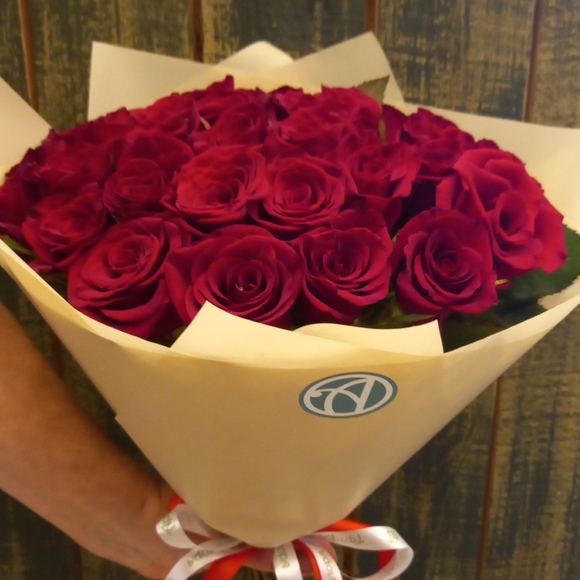 Букет из 35 красных розы 40 см (РФ)