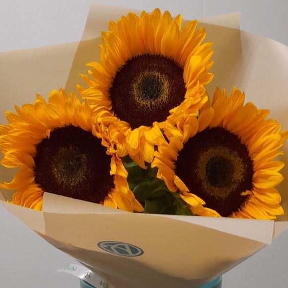 Букет из 3 подсолнухов