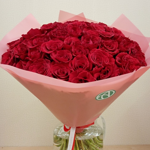 Букет из 51 красной розы 40 см (РФ)