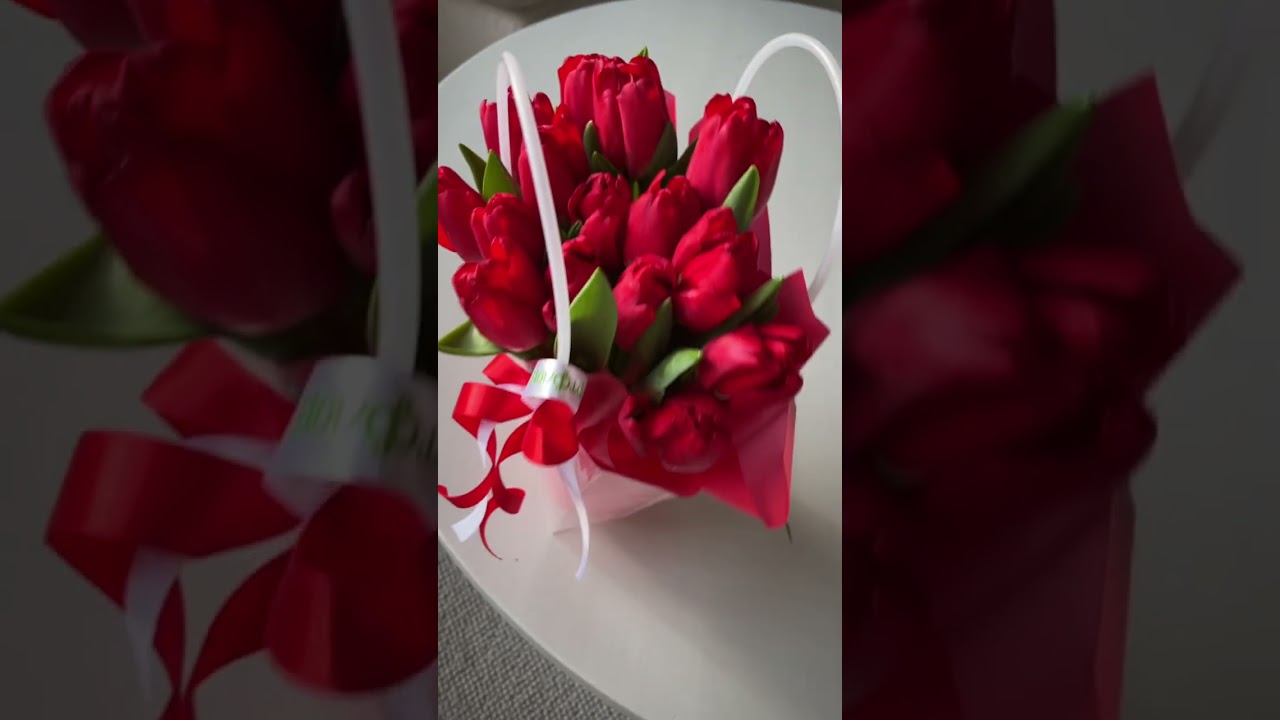 Embedded thumbnail for Сумочка с красными тюльпанами