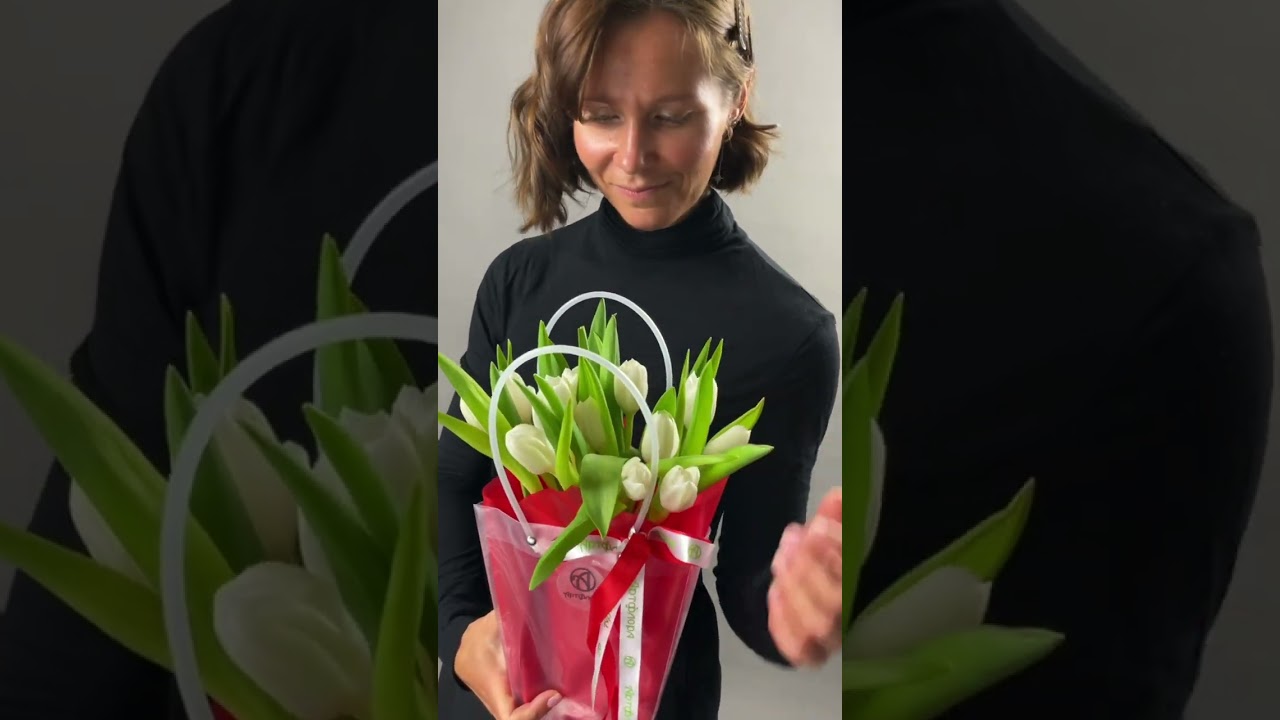 Embedded thumbnail for Сумочка с белыми тюльпанами
